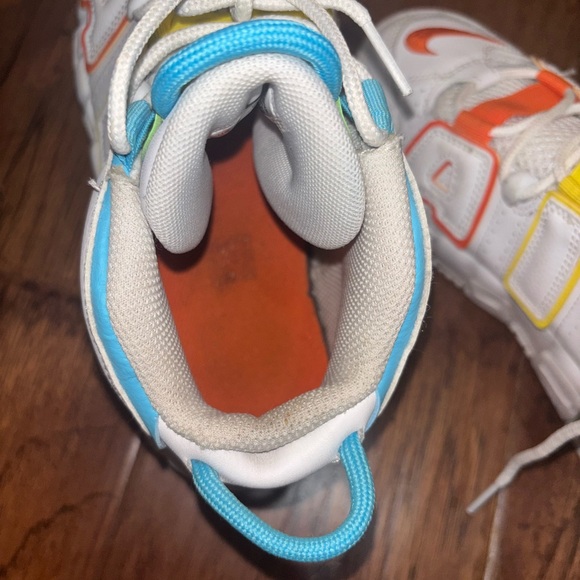 Nike Air More Uptempo GS “Multi-Color” White 6Y (Women’s 7.5) - Picture 11 of 11